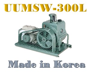 오일로터리 벨트식진공펌프 UUMSW-300L 배기량 300ℓ/min 압력 3x10-2Torr 출력 0.75kw 1마력