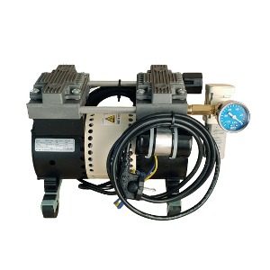 건식 진공펌프 MVCP-120Dw 120ℓ/min 680mmHg (펌프+소음기+방진고무발+흡입필터+진공게이지+전원코드)