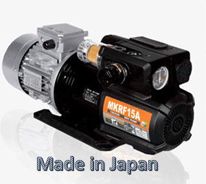 건식 진공 펌프 무오일 오일 프리 MKRF-15A 배기량 280ℓ/min 0.5마력 진공도 86Kpa 650mmHg Made in JAPAN