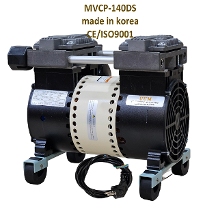 건식 진공펌프 무오일 오일 프리 리스 레스 피스톤  MVCP-140DS 진공도 680mmHg 배기량 140ℓ/min (펌프+브라켓+소음기) 국산